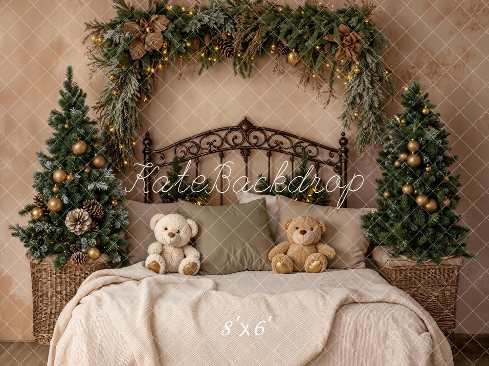 Kate Christmas Tree Headboard Teddy Bear Backdrop Designed by Emetselch