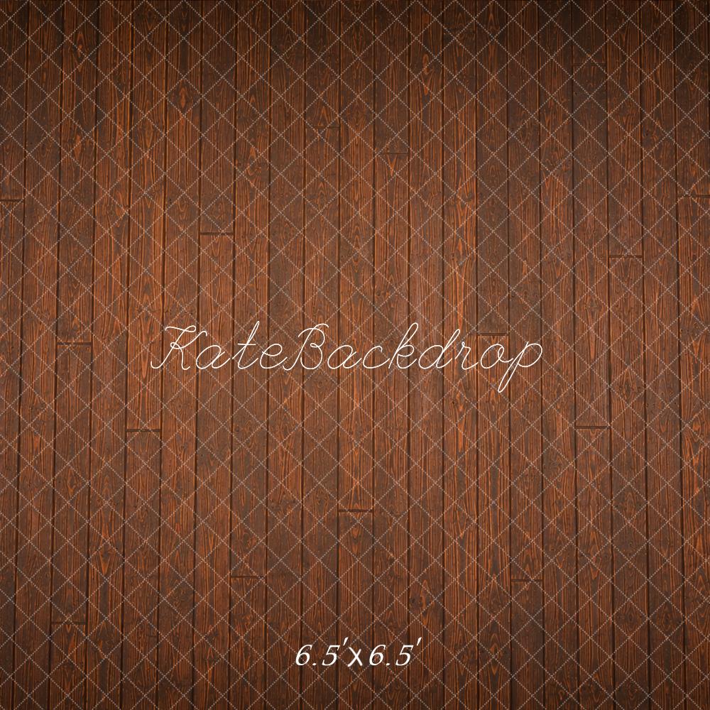 Kate Brown Wood Plank Floor Printed Backdrop Printed Backdrop Designed by Megan Leigh Photography
