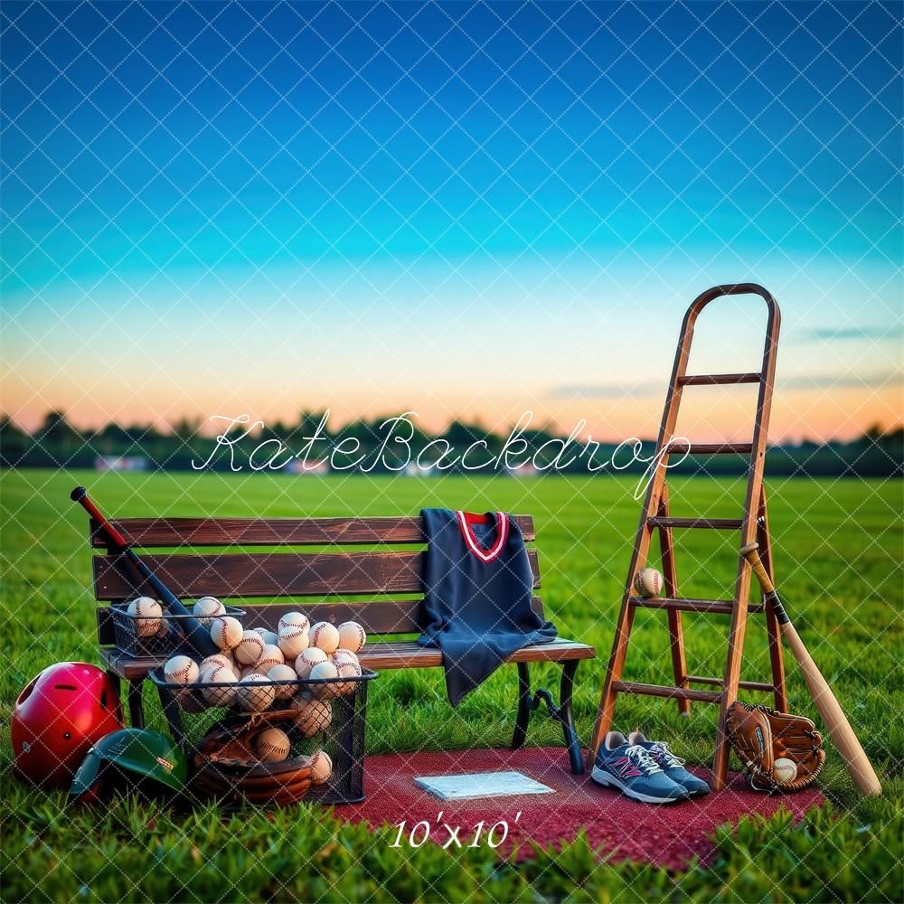 Silla de campo de béisbol de Sporrts con respaldo de escalera diseñada por Laura Bybee