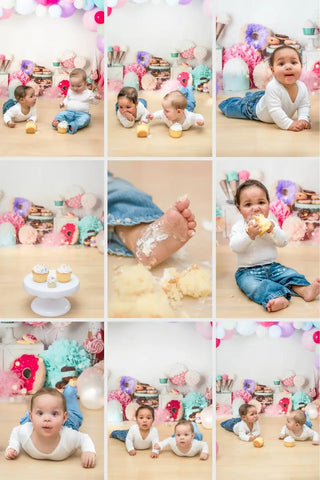 Sweet One Donut Candy Icecream Verjaardag Foto Achtergrond Designed by Mandy Ringe Photography