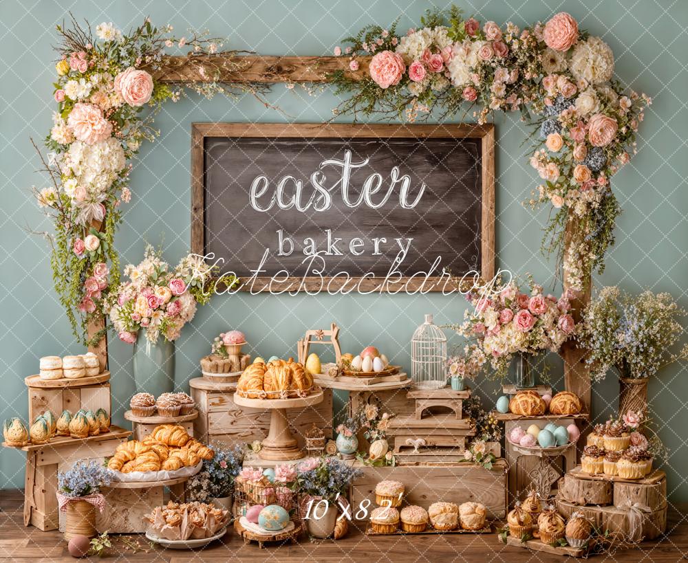 Kate Easter Bakery Flower Arch Pastries Eggs Backdrop Designed by Emetselch