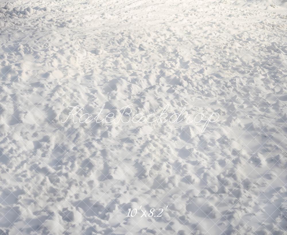 Kate Winter Snow Texture Floor Backdrop Designed by Emetselch