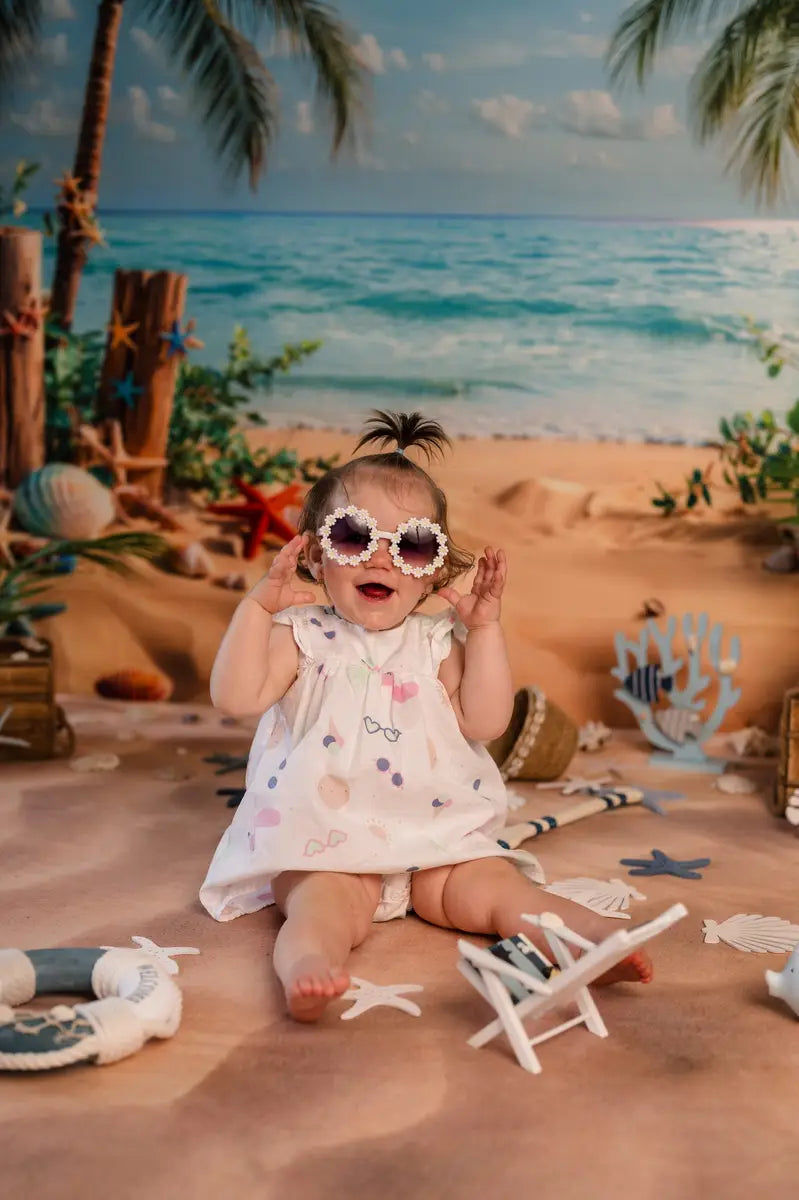 Fondo de Estrella de Mar Tropical Veraniego Diseñado por Emetselch