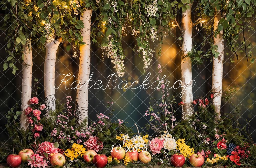 Fondo Floral de Manzana Forest Designed by Kate Image