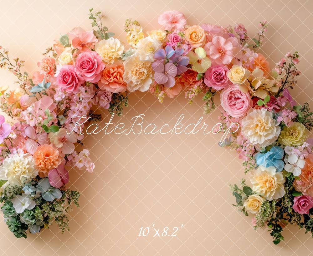 Spring Flower Arch Pastel Foto Achtergrond Designed by Patty Roberts