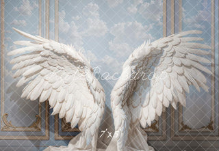 Fantasy Angel Wings Vintage Wall Backdrop Designed by Emetselch