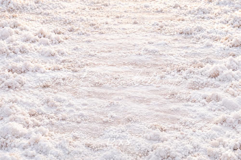 Kate White Snowy Floor Printed Backdrop Designed by Kate Image