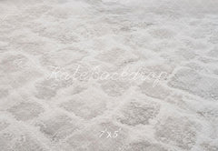 Kate Winter White Snow Cobblestone Floor Printed Backdrop Designed by Emetselch