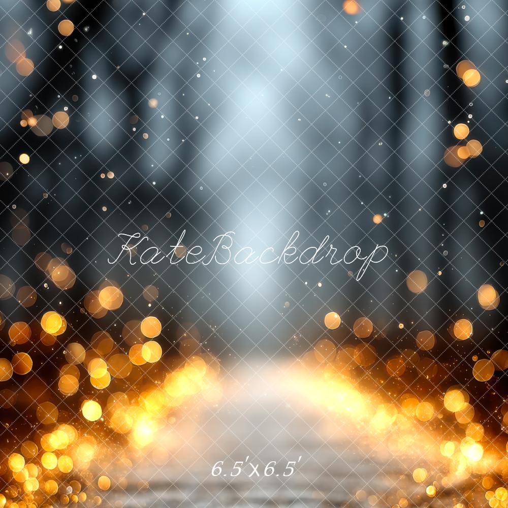 Kate Abstract Gold Bokeh Light Rays Backdrop Designed by Mini MakeBelieve