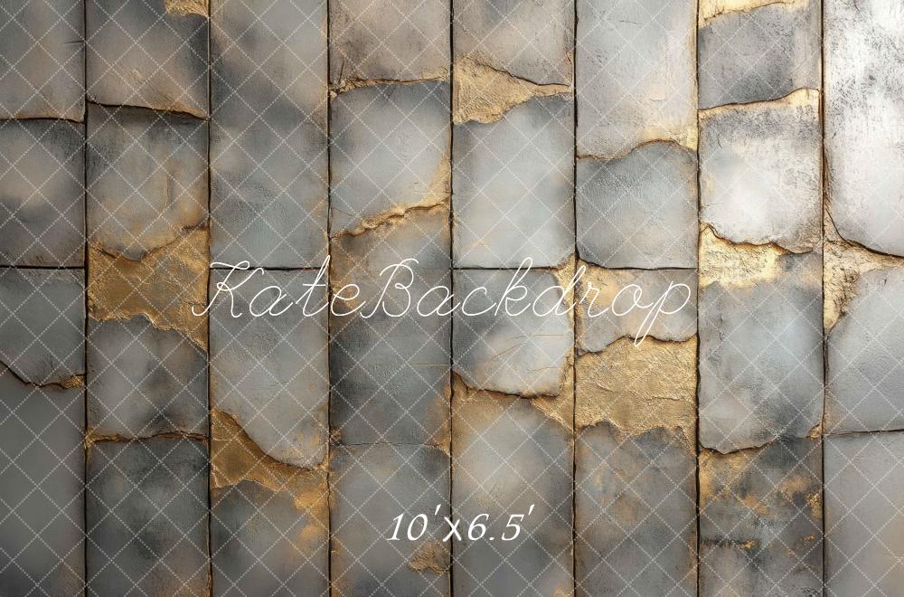 Sfondo per pavimento grigio oro vecchio progettato da Mini MakeBelieve