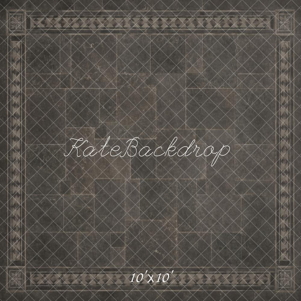 Kate Gray Tile Floor Printed Backdrop Designed by Vertigo Productions
