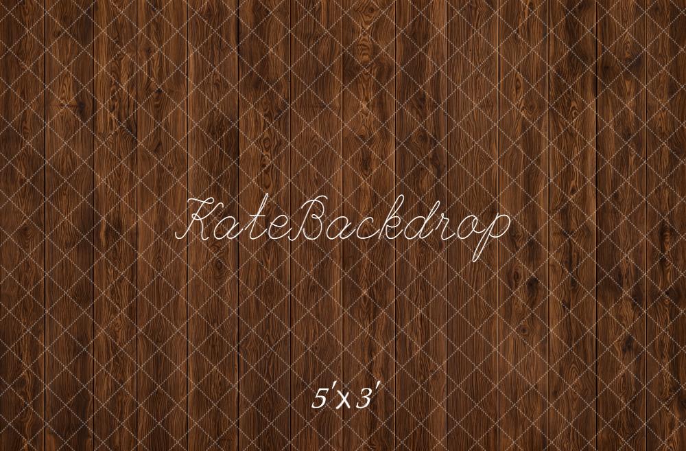 Kate Brown Wood Plank Floor Printed Backdrop Designed by Kate Image