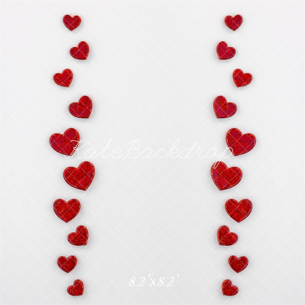Valentine Red Heart Foto Achtergrond Designed by Mini MakeBelieve