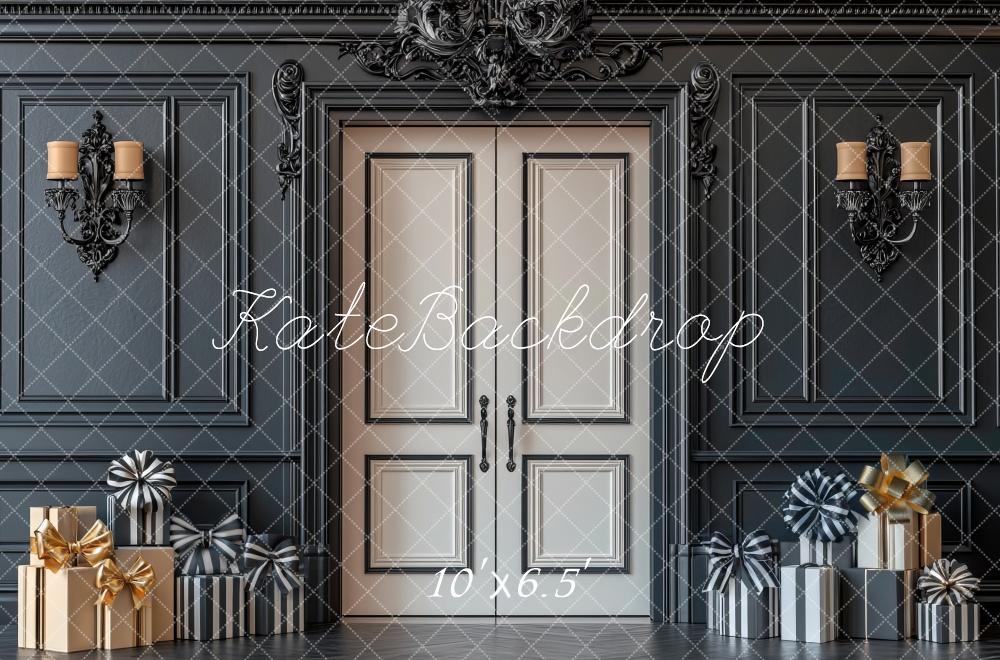 Kate Retro Black Wall Door Gift Backdrop Designed by Mini MakeBelieve