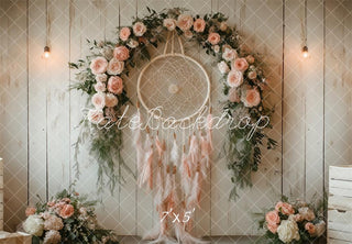 Kate Bohemian Floral Dreamcatcher Printed Backdrop Designed by Patty Roberts