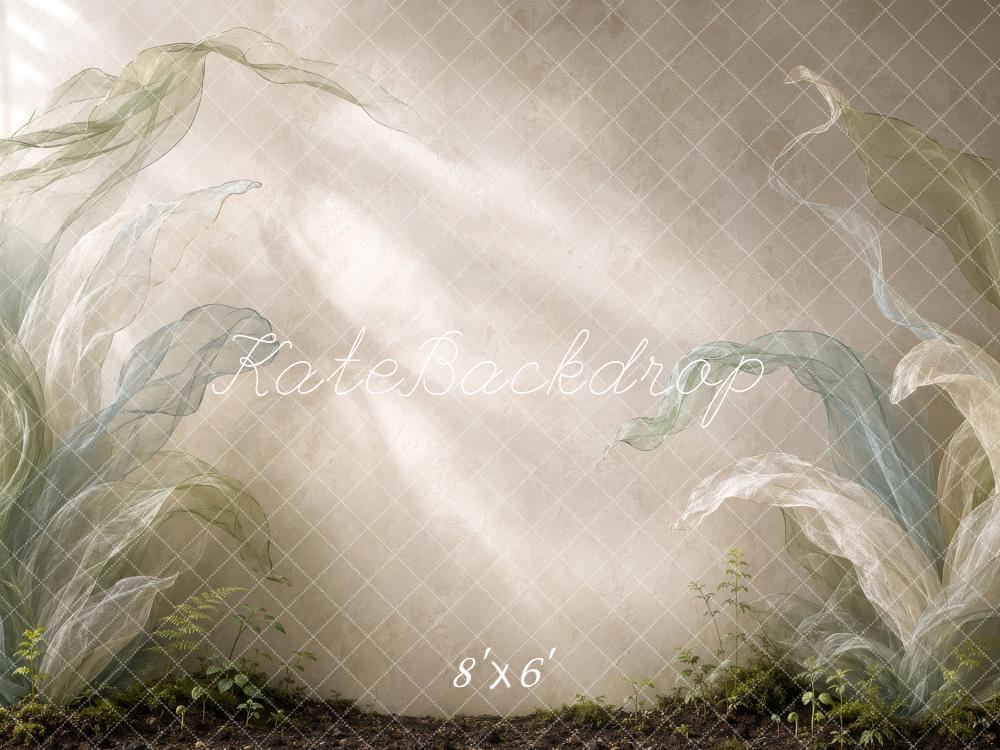 Kate Spring Ethereal Botanical Garden Foliage Printed Backdrop Designed by Shutter Swan Studios