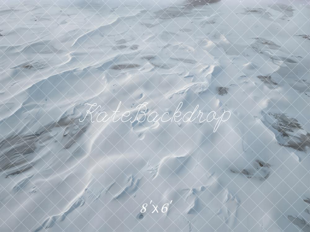 Kate Winter Snowy Ground Texture Floor Backdrop Designed by Kate Image