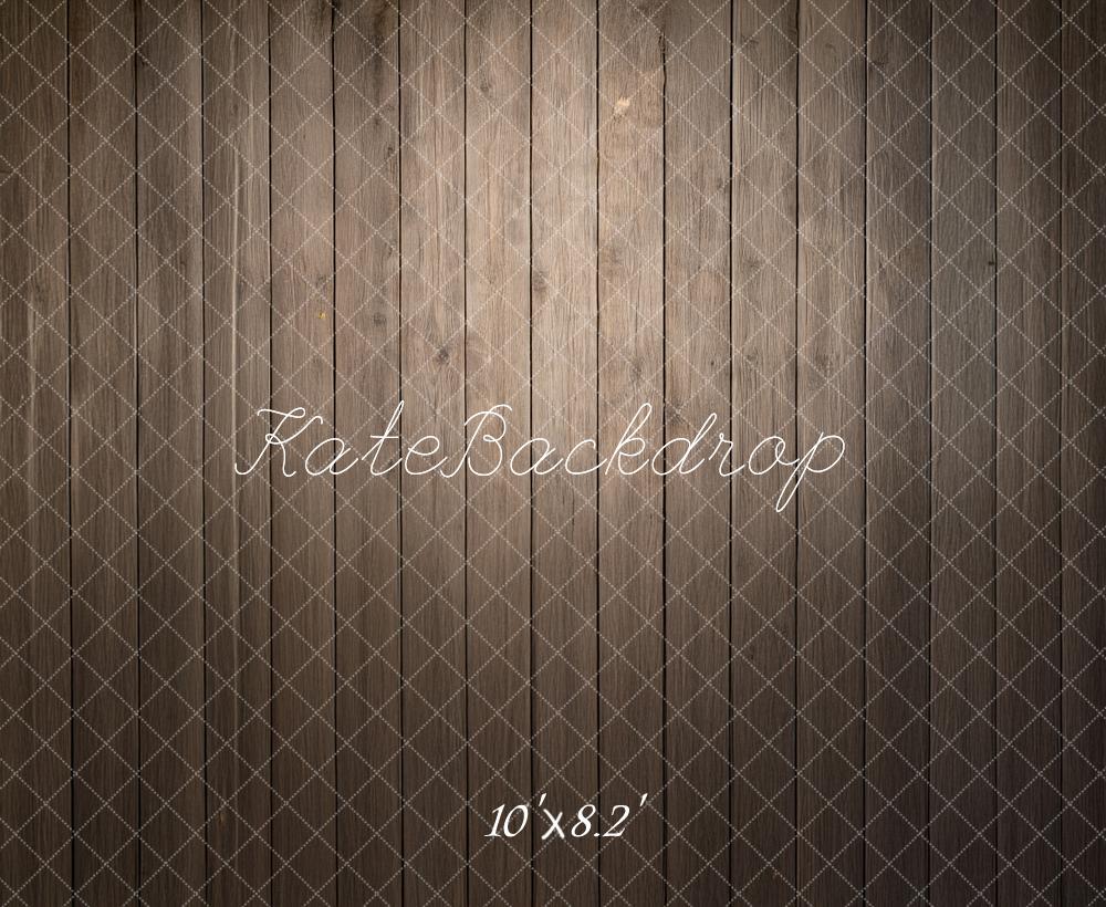 Kate Brown Wood Plank Wall Printed Backdrop Designed by Mandy Ringe Photography