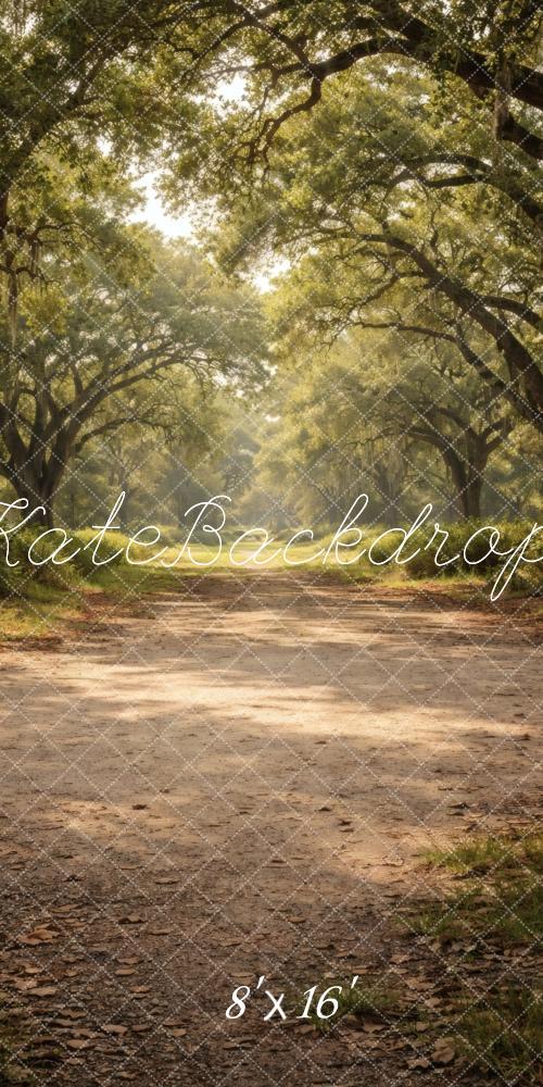 Kate Sweep Forest Tree Tunnel Dirt Road Printed Backdrop Designed by Vertigo Productions