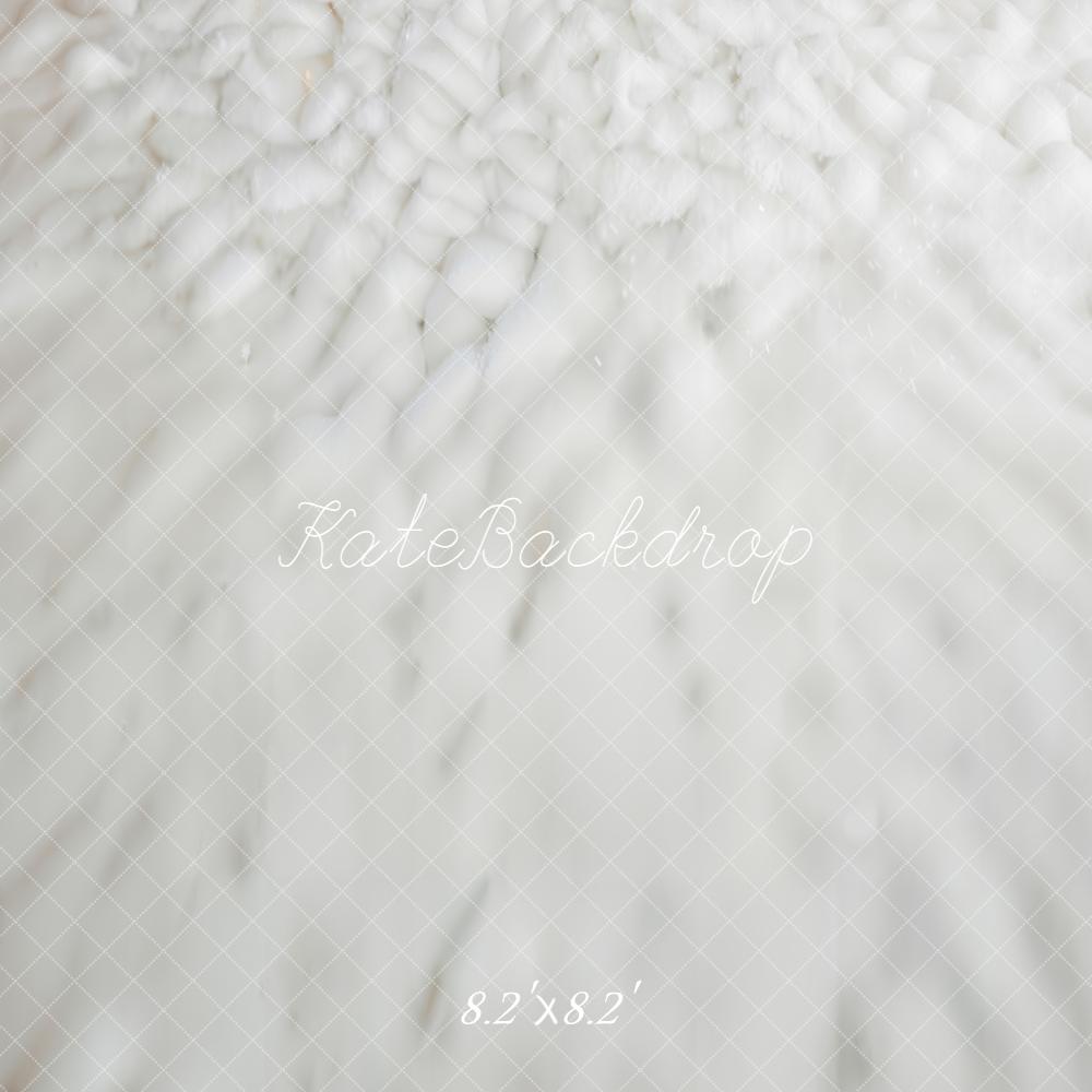 Kate White Snowy Texture Floor Backdrop Designed by Emetselch