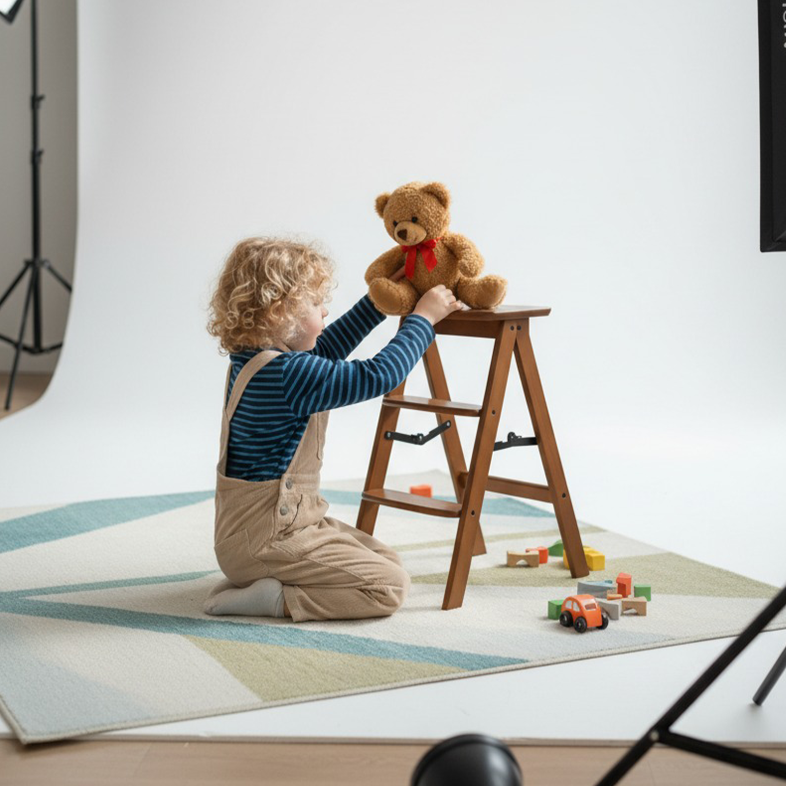 Kate Foldable Ladder Stool Photography Props