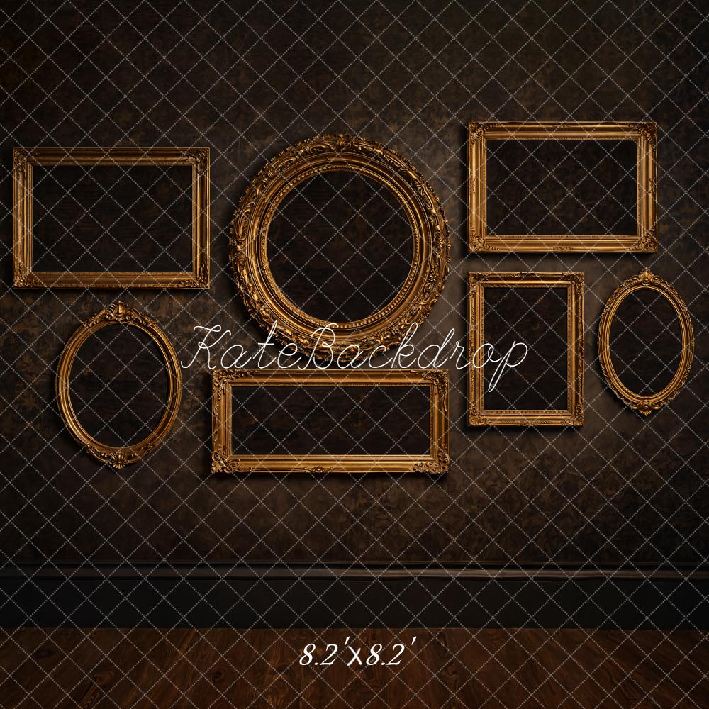 Kate Ornate Gold Frames Vintage Wall Backdrop Designed by Emetselch