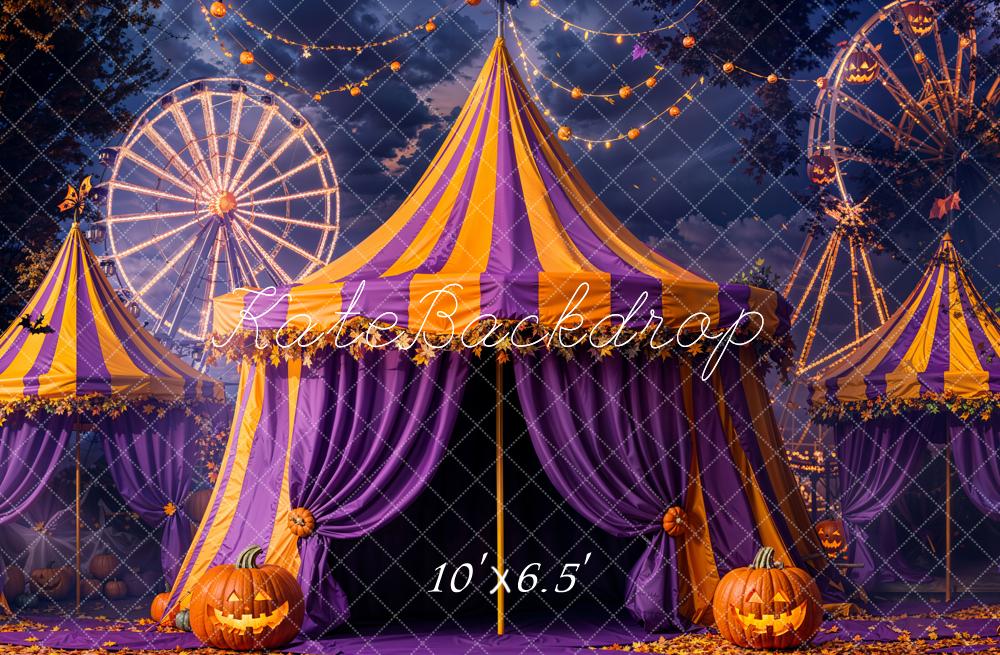 Tenda del Circo di Halloween Ruota Panoramica Sfondo Designed by Emetselch