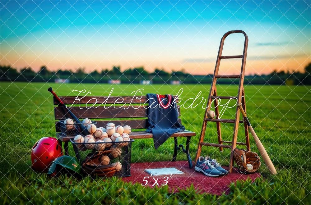 Silla de campo de béisbol de Sporrts con respaldo de escalera diseñada por Laura Bybee