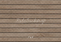 Kate Light Brown Wood Plank Floor Printed Backdrop Designed by Kate Image