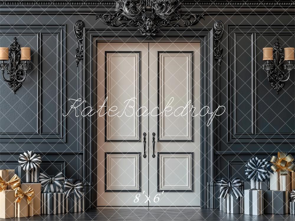 Kate Retro Black Wall Door Gift Backdrop Designed by Mini MakeBelieve