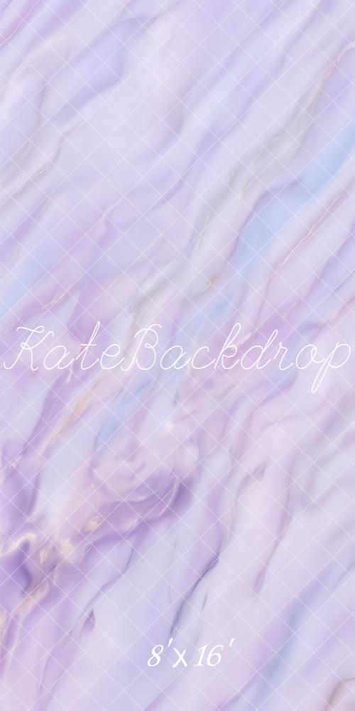 Kate Sweep Pastel Purple Marble Abstract Texture Printed Backdrop Designed by Kate Image