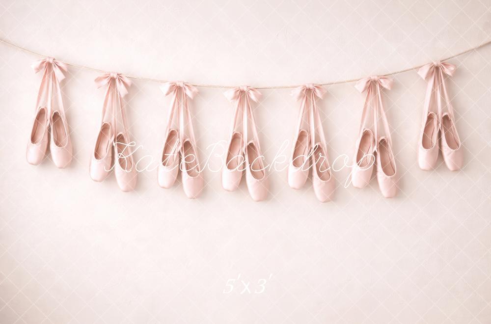 Kate Prom Pink Ballet Shoes Garland Backdrop Designed by Megan Leigh Photography