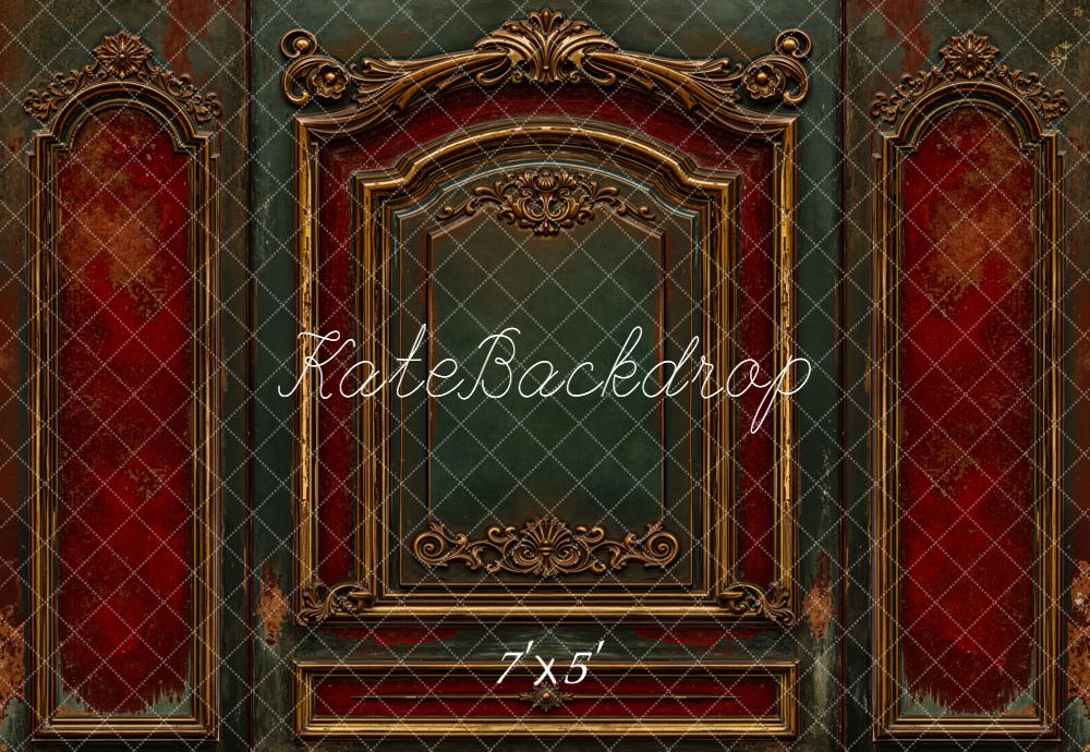Kate Vintage Wall Ornate Gold Frame Backdrop Designed by Emetselch