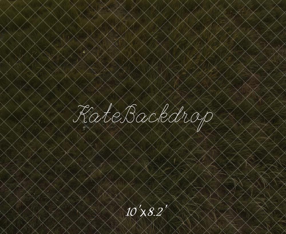 Kate Dark Green Grass Floor Backdrop Backdrop Designed by Emetselch
