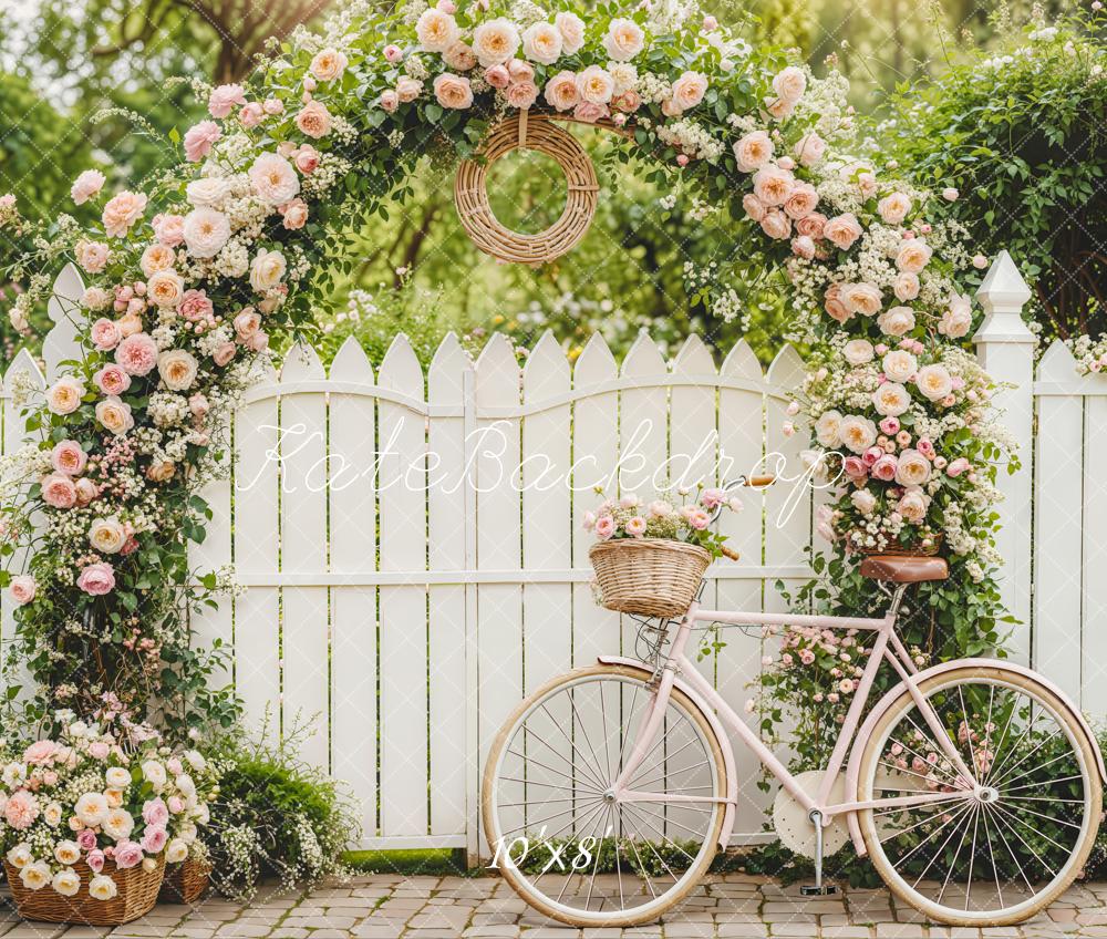 Kate Spring Flower Arch Bicycle Garden Backdrop Designed by Emetselch