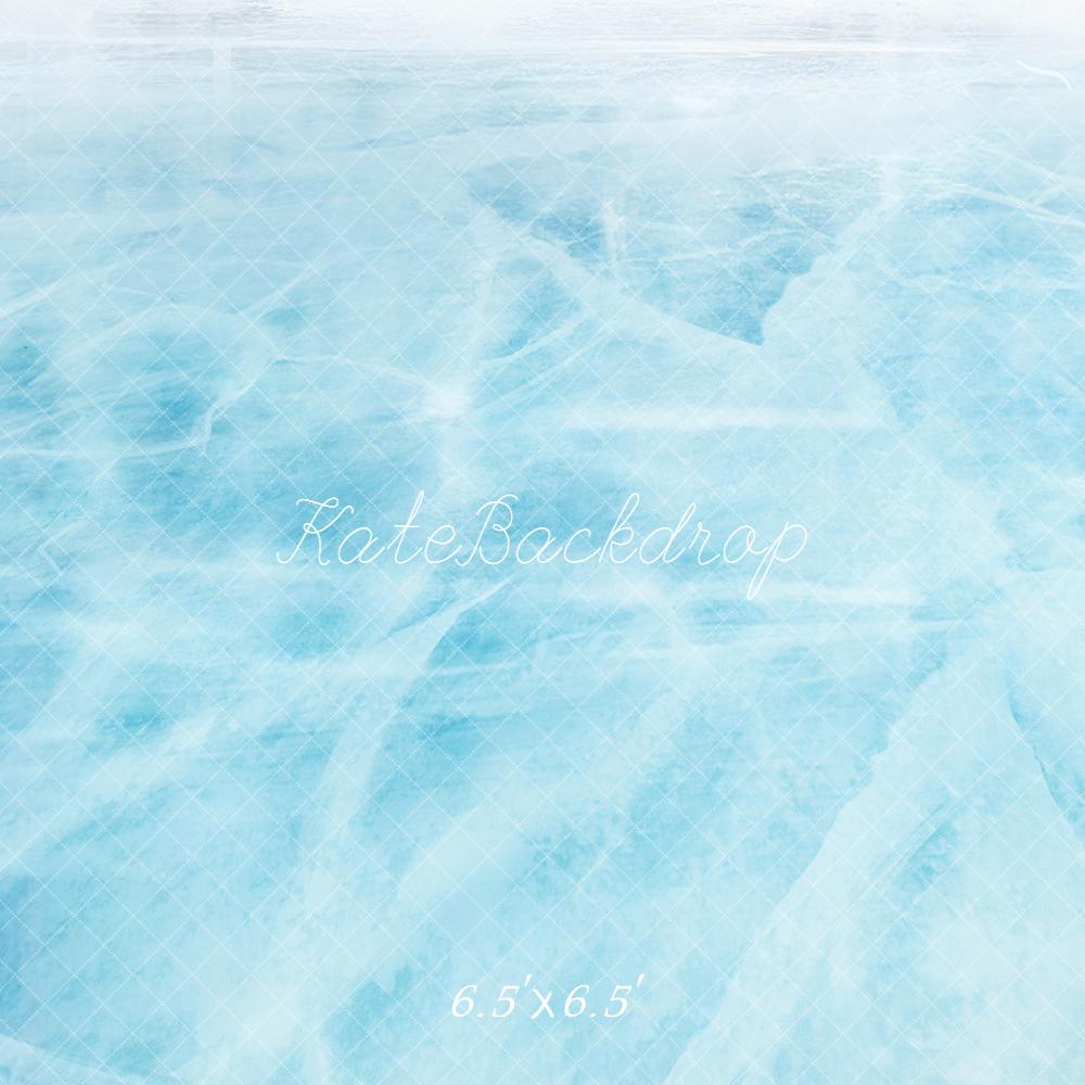 Kate Blue Ice Frozen Floor Backdrop Designed by Kate Image