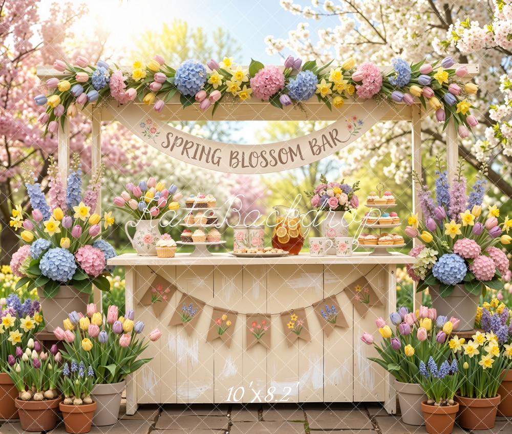 Kate Spring Blossom Bar Floral Stand Garden Backdrop Designed by Emetselch