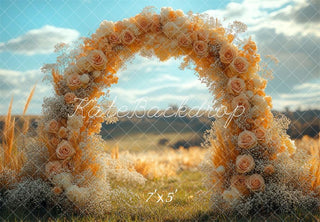 Arco de Flores Boho para Bodas al Aire Libre Diseñado por Mini MakeBelieve