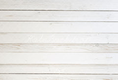 Kate White Wood Plank Floor Printed Backdrop Designed by Mandy Ringe Photography