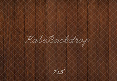 Kate Dark Brown Wooden Floor Printed Backdrop Designed by Kate Image