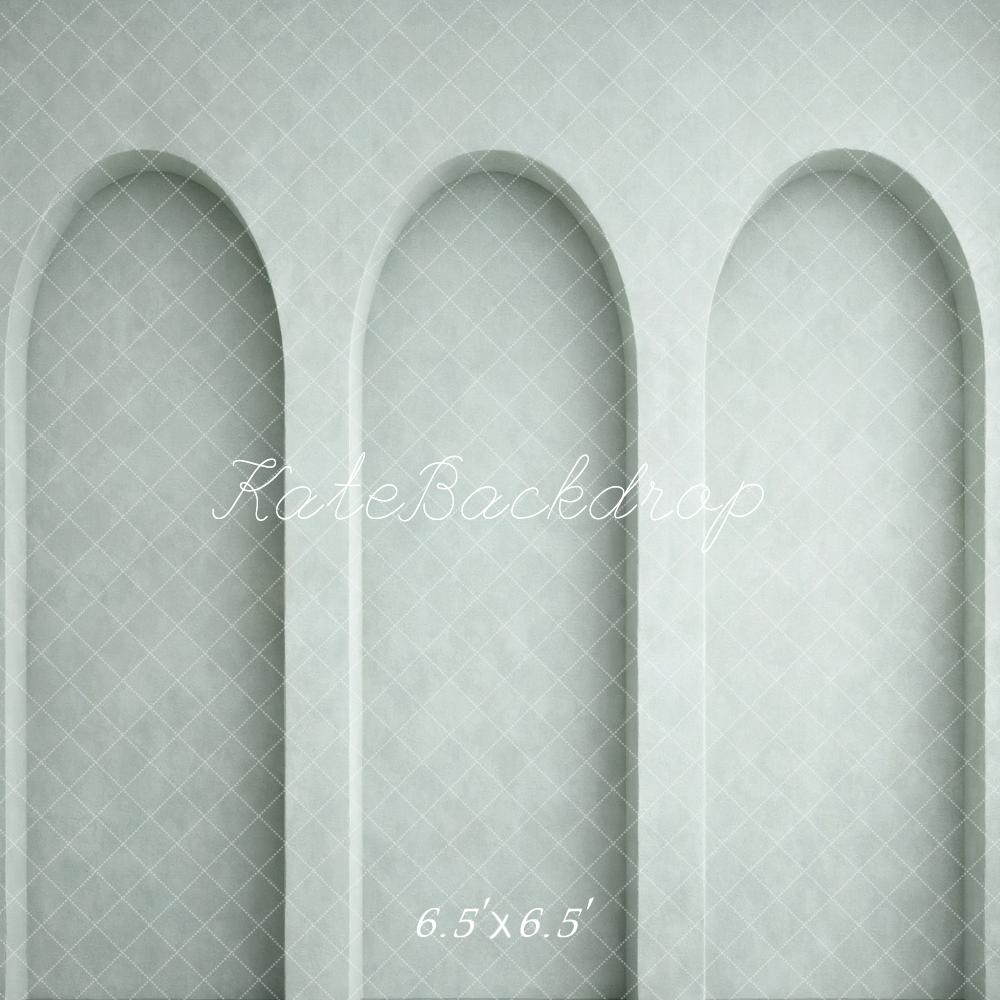 Kate Light Gray Arch Wall Printed Backdrop Designed by Vertigo Productions