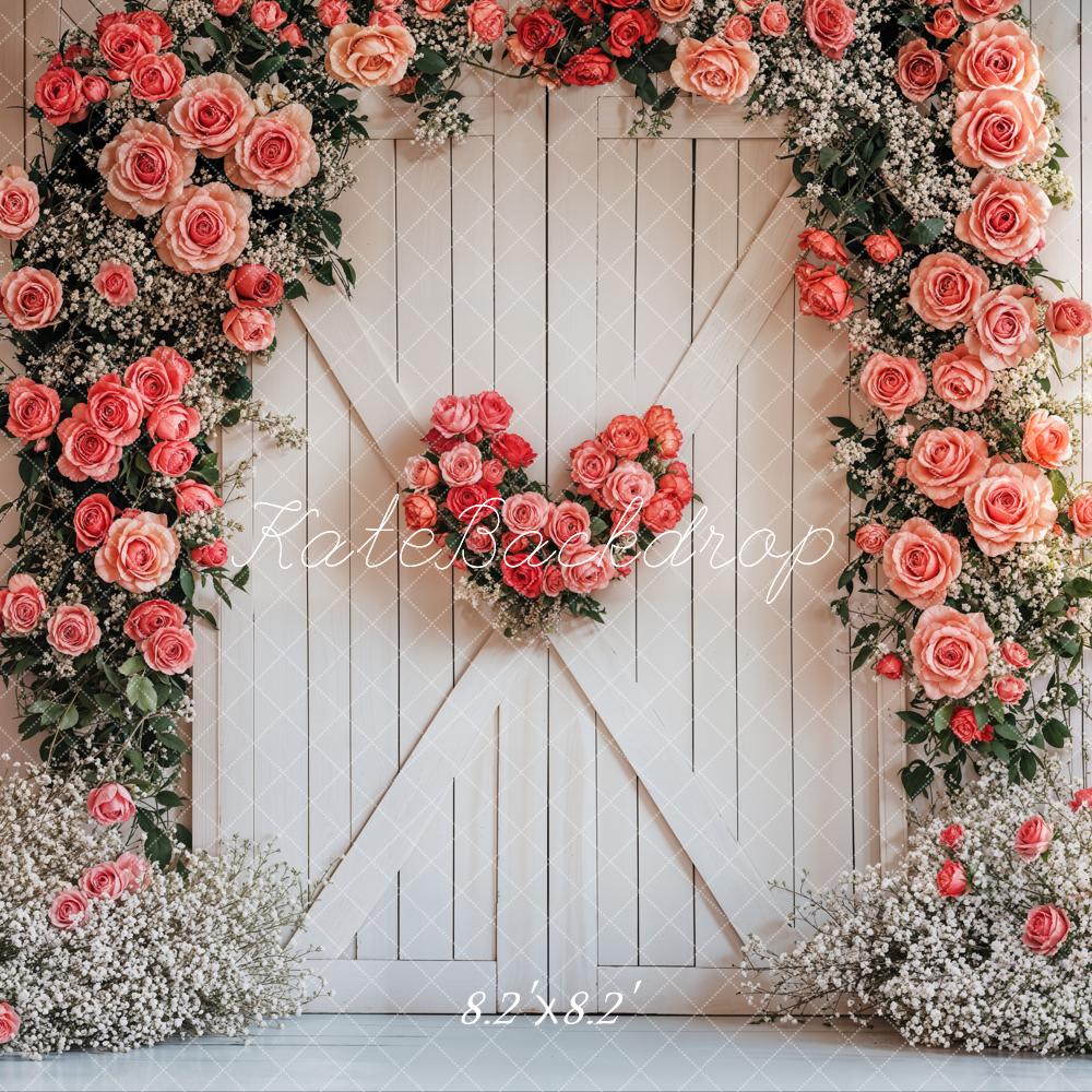 Kate Valentine Flower Arch Rustic Wedding Backdrop Designed by Emetselch