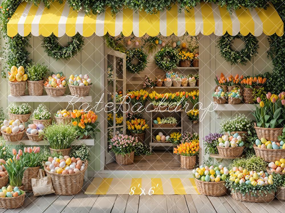 Fondo de tienda de flores de Pascua diseñado por Emetselch