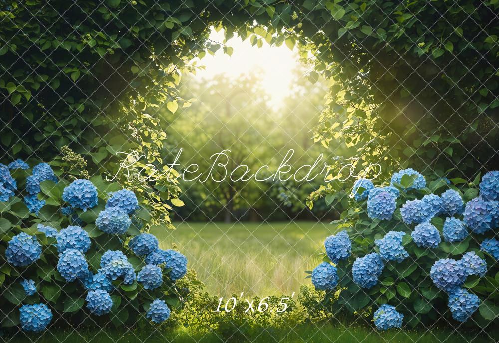 Sunlit Garden Archway Floral Backdrop