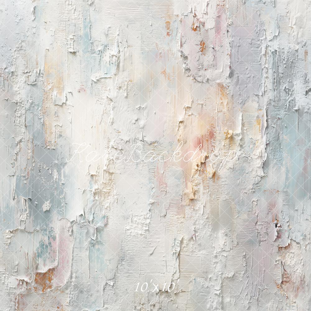 Kate Plaster Paint Wall Abstract Texture Printed Backdrop Designed by Angela Miller
