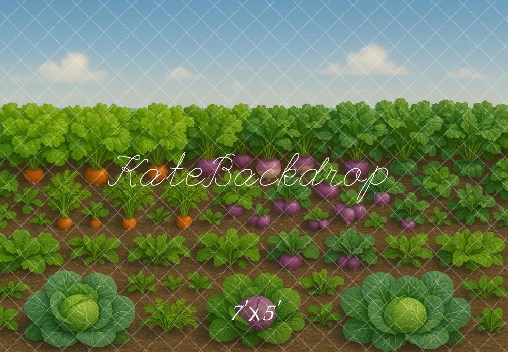 Kate Farm Vegetable Garden Backdrop Designed by Megan Leigh Photography