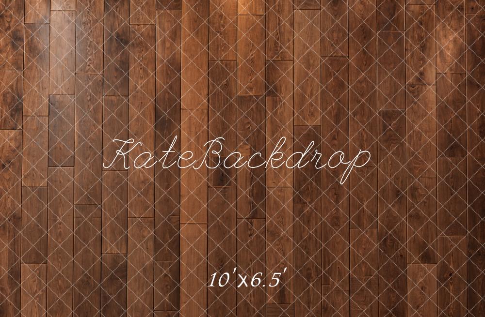 Kate Brown Rustic Wood Wall Diamond Pattern Printed Backdrop Designed by Kate Image