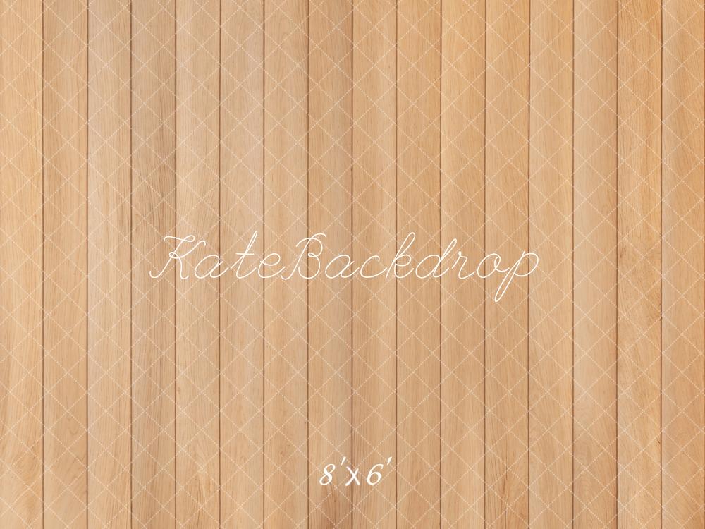 Kate Light Brown Wooden Pattern Floor Backdrop Designed by Kate Image