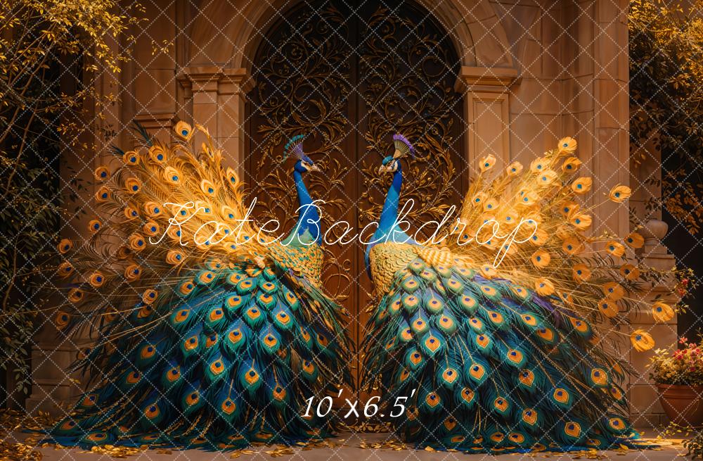 Kate Elegant Peacock Arch Door Backdrop Designed by Emetselch