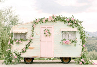 Sfondo Vintage Caravanna Floreale Primaverile Designed by Patty Roberts